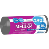 Мешки д/мусора Clear Line Профи мегапрочные 240 л 10 шт Мешки д/мусора Clear Line Профи мегапрочные 240 л 10 шт
