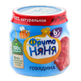 Пюре Фрутоняня 80г из говядины    ДП Пюре Фрутоняня 80г из говядины    ДП