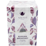Чай Niktea черный средний лист Русский завтрак 15*2,7г пирамидки  Чай Niktea черный средний лист Русский завтрак 15*2,7г пирамидки