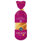 Батон Свежий Румянец на пшенич.опаре 400г нарез. Каравай  Батон Свежий Румянец на пшенич.опаре 400г нарез. Каравай