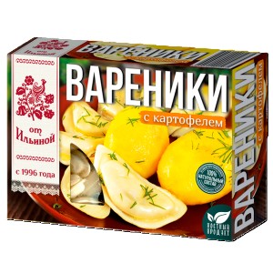 Вареники  С Картофелем 450г От Ильиной Вареники  С Картофелем 450г От Ильиной