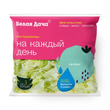 Овощи свежие листовые резаные Хрустящий айсберг 150г шт Белая Дача Овощи свежие листовые резаные Хрустящий айсберг 150г шт Белая Дача