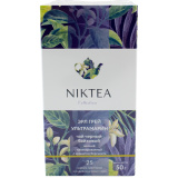 Чай Niktea черный Эрл Грей Ультрамарин с ароматом бергамота  25*2г пакетированный Чай Niktea черный Эрл Грей Ультрамарин с ароматом бергамота  25*2г пакетированный