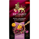 Чай Richard Royal Cranberry&Cloudberry чайный напиток 25*1,7г  Чай Richard Royal Cranberry&Cloudberry чайный напиток 25*1,7г