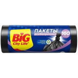 Пакеты д/мусора Big City особопрочные LD 80*110см 160л 10шт черные Пакеты д/мусора Big City особопрочные LD 80*110см 160л 10шт черные