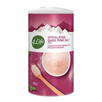 Соль гималайская розовая мелкая 4LIFE 250г туба картонная пачка  Соль гималайская розовая мелкая 4LIFE 250г туба картонная пачка