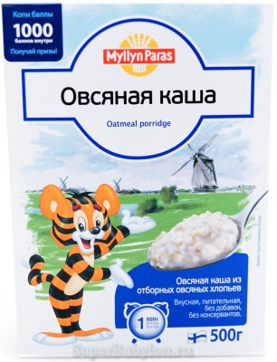 Каша myllyn paras овсяная 500г